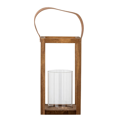 Bloomingville Lyra Lantern w/Glass, Nature, Guy