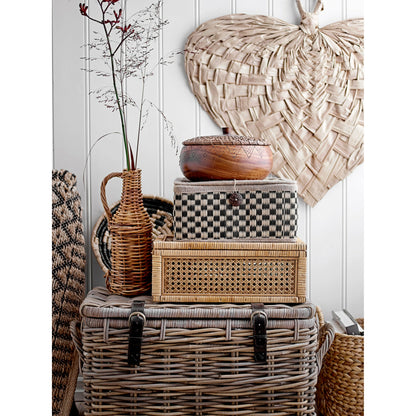 Bloomingville Lally Æske m/Låg, Natur, Rattan - Bloomingville - DesignGaragen.dk