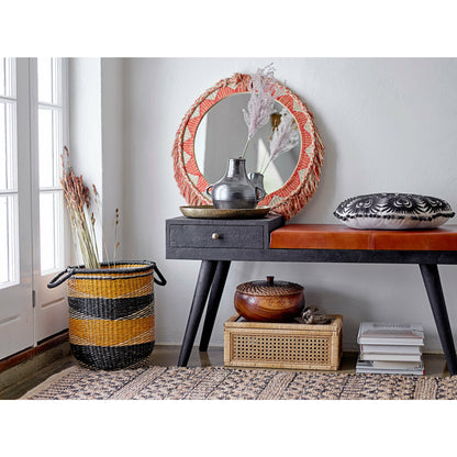 Bloomingville Lally Æske m/Låg, Natur, Rattan - Bloomingville - DesignGaragen.dk