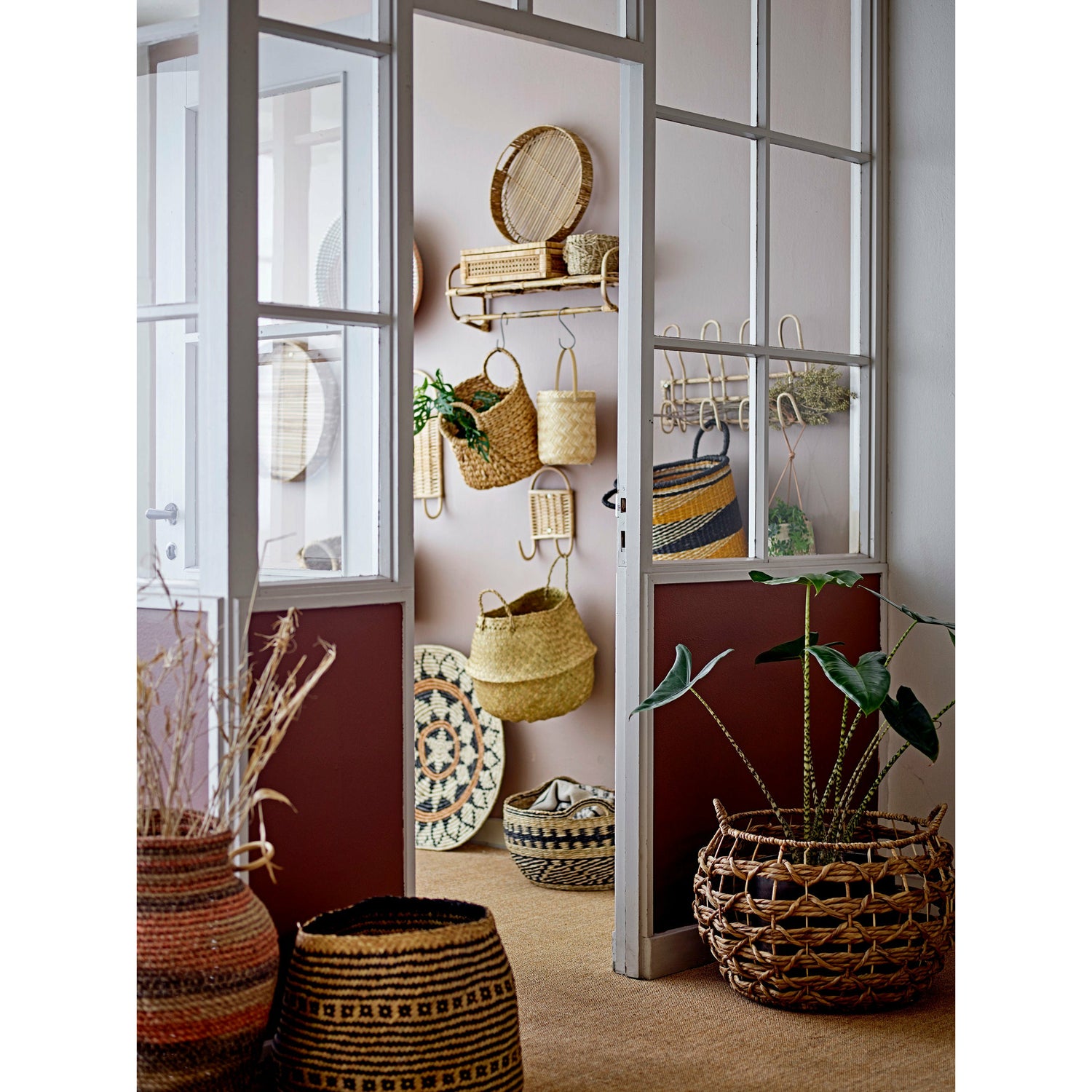 Bloomingville Lally Æske m/Låg, Natur, Rattan - Bloomingville - DesignGaragen.dk