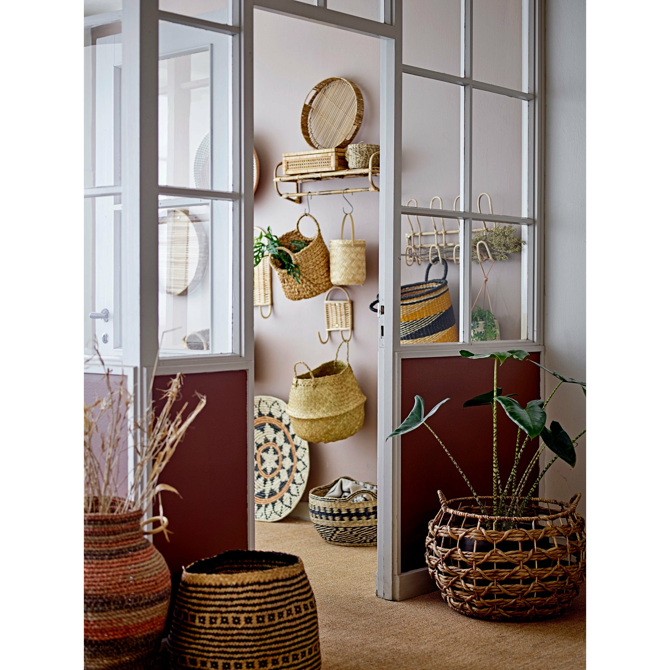 Bloomingville Lally Æske m/Låg, Natur, Rattan - Bloomingville - DesignGaragen.dk