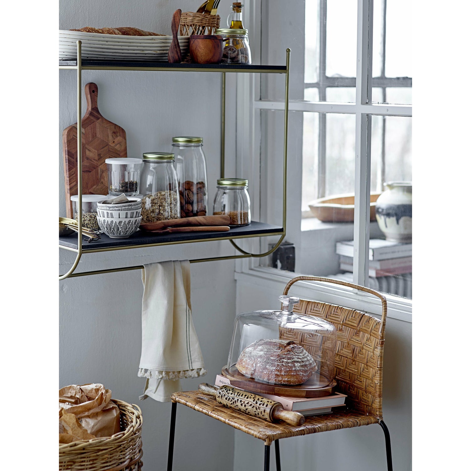 Bloomingville Gunnel Bar Stol, Natur, Rattan - Bloomingville - DesignGaragen.dk