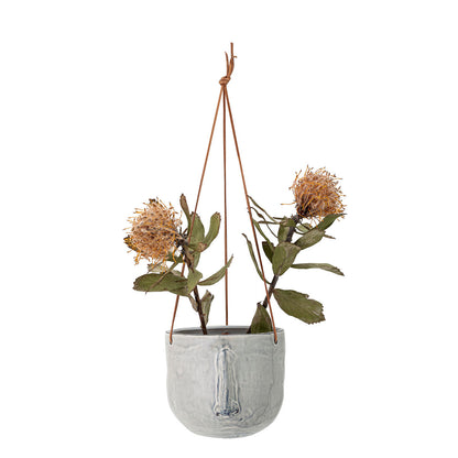 Bloomingville Ileana Hængeurtepotte, Grå, Stentøj - Bloomingville - DesignGaragen.dk