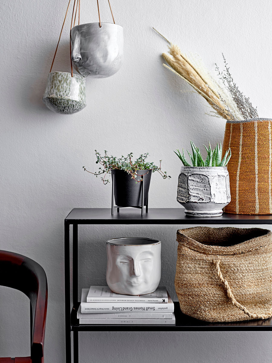 Bloomingville Ileana Hængeurtepotte, Grå, Stentøj - Bloomingville - DesignGaragen.dk