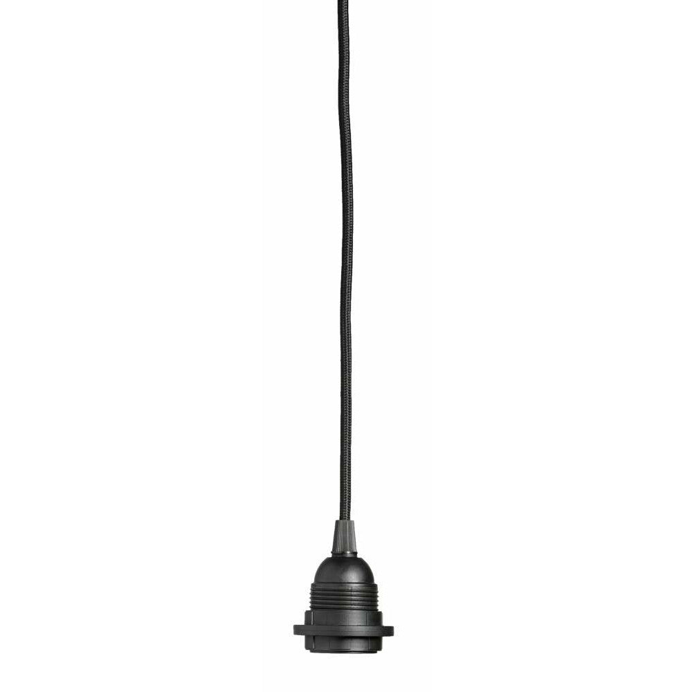 Nordal Lamphållare inkl. tygsladd för lampskärm - svart