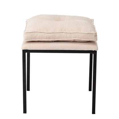 Bloomingville Tammy Taburet, Natur, Polyester B: 43cm, H: 42cm, L: 43cm - Bloomingville - DesignGaragen.dk