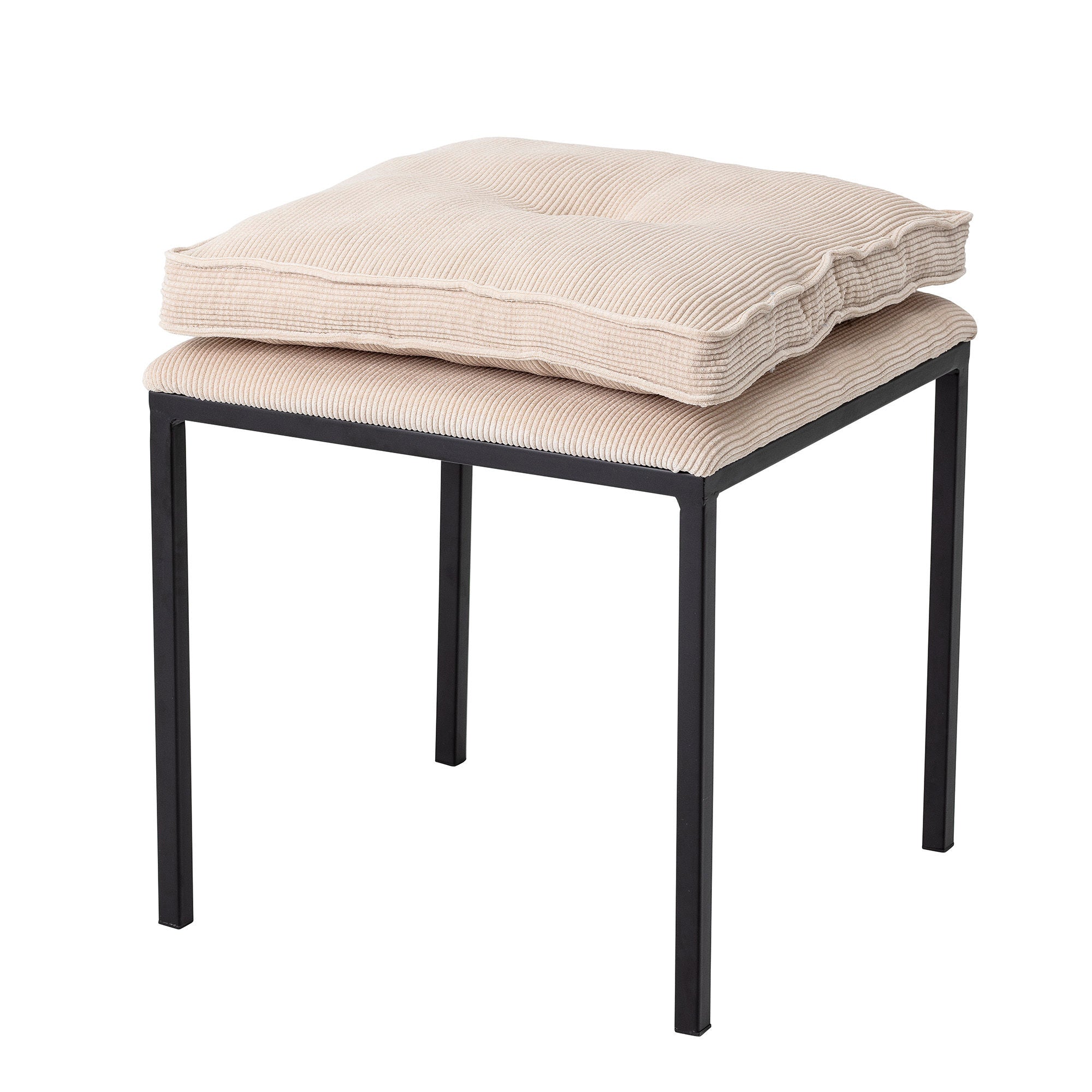 Bloomingville Tammy Taburet, Natur, Polyester B: 43cm, H: 42cm, L: 43cm - Bloomingville - DesignGaragen.dk