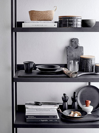 Bloomingville Okai serverar fetare, svart, Acacie