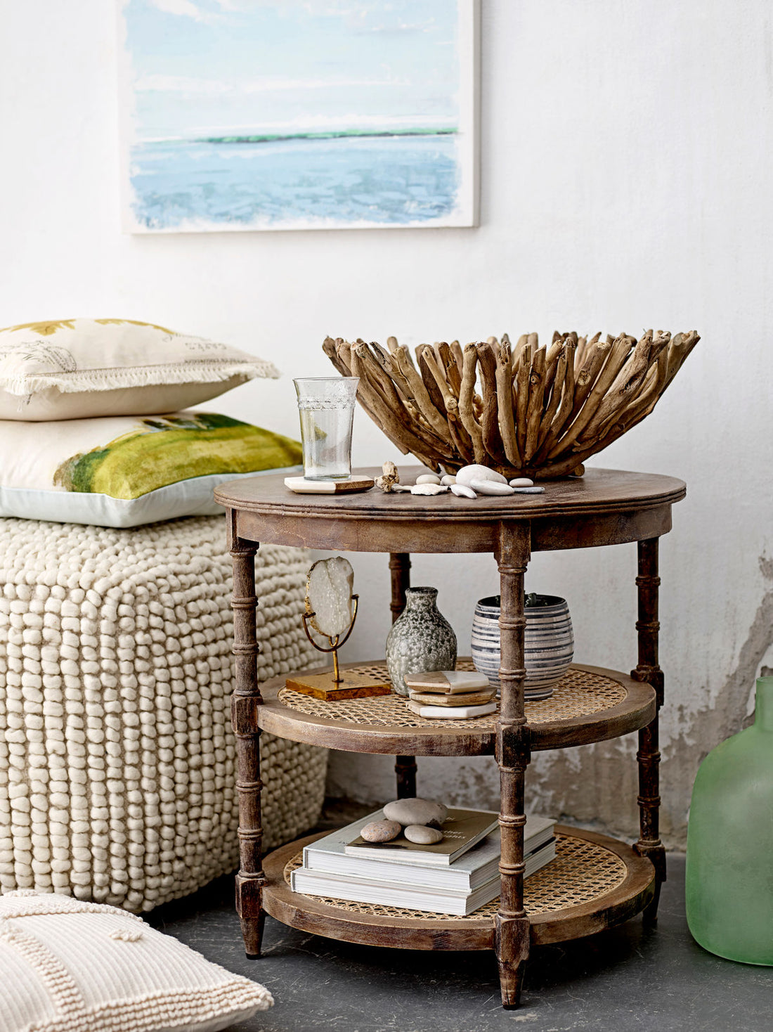 Creative Collection Suna Puf, Natur, Uld - Creative Collection - DesignGaragen.dk