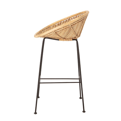 Bloomingville Yonne Bar Stol, Natur, Rattan - Bloomingville - DesignGaragen.dk