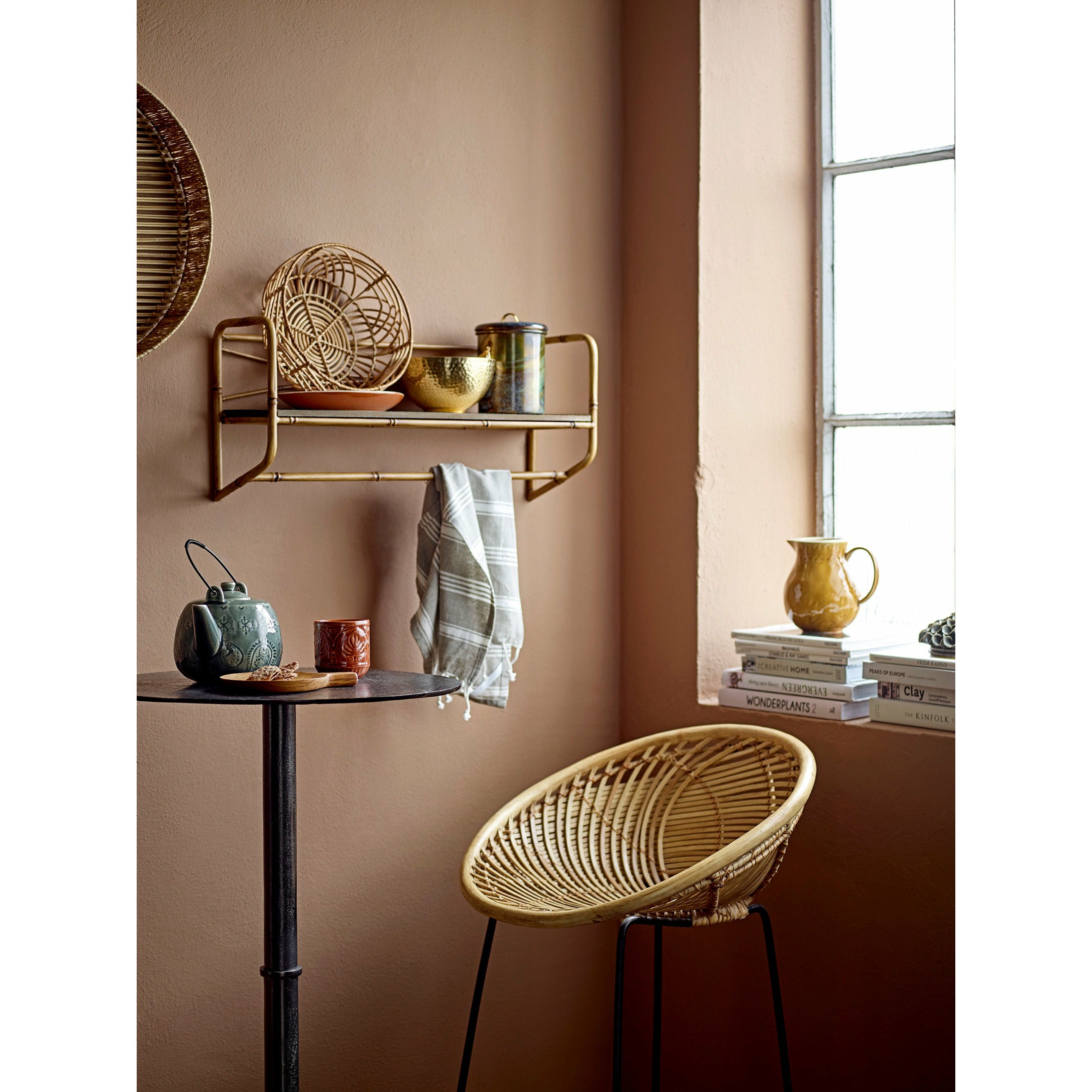 Bloomingville Yonne Bar Stol, Natur, Rattan - Bloomingville - DesignGaragen.dk