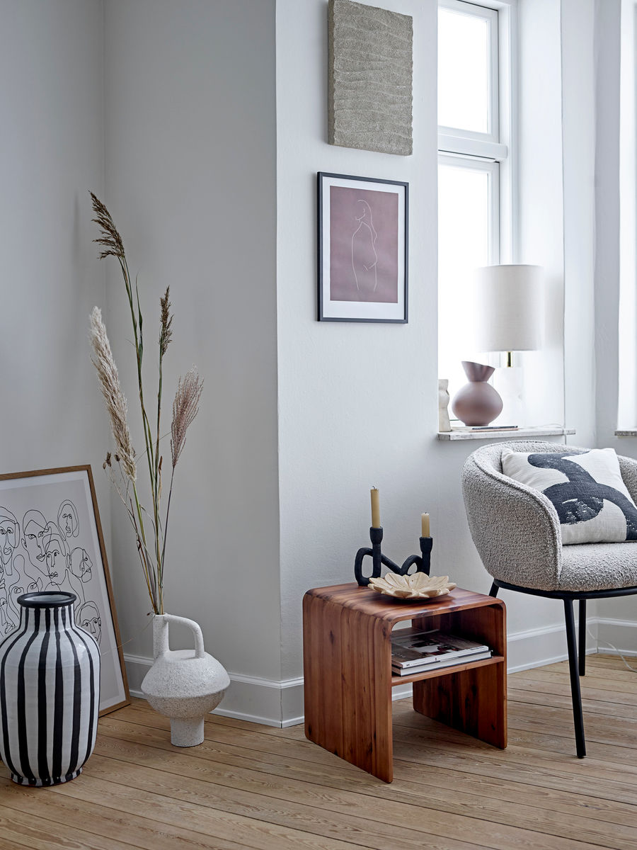 Bloomingville Mashel Lysestage, Sort, Polyresin - Bloomingville - DesignGaragen.dk