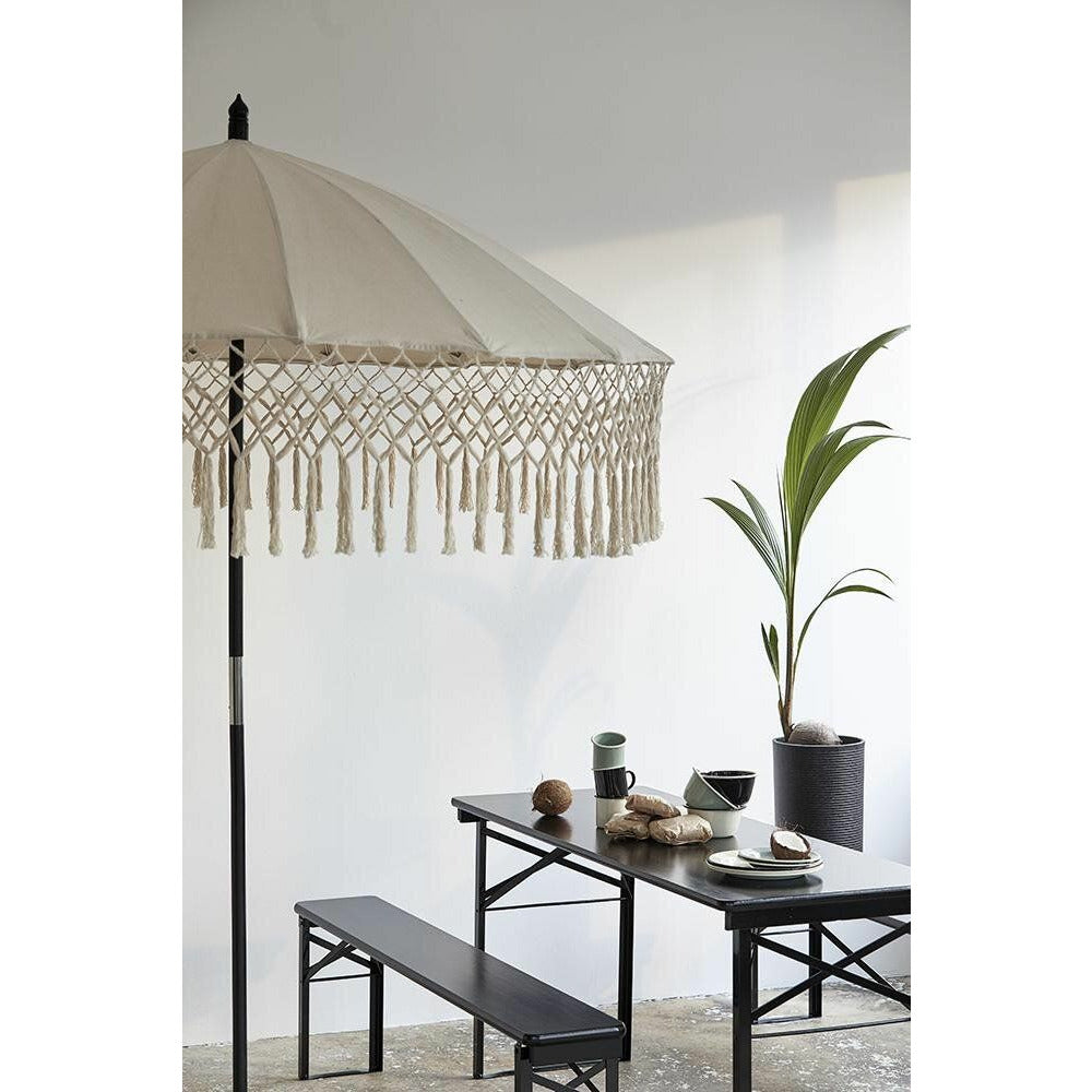 Torsa parasol i bomull - H234 cm - grädde