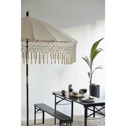 Torsa parasol i bomull - H234 cm - grädde