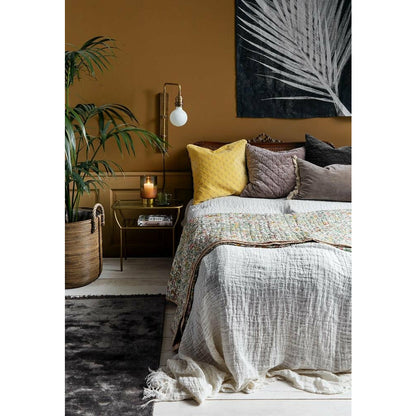 Ädla mattor med fransar - 160x240 - Hot Grey