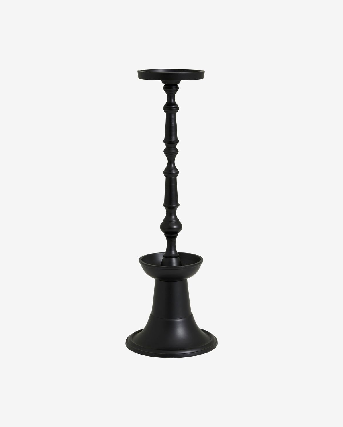 Flores hög ljusstake för att blockera ljus - H48 cm - svart