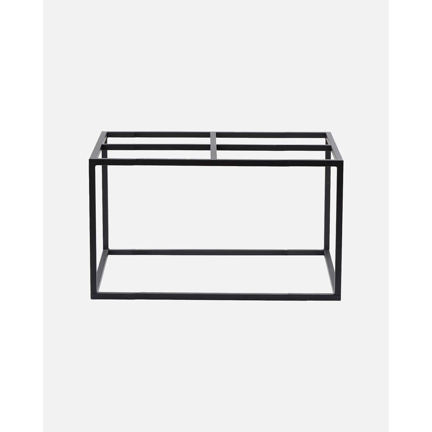 House Doctor Table Frame, Matte Black, 100x100 cm, H.: 45 cm