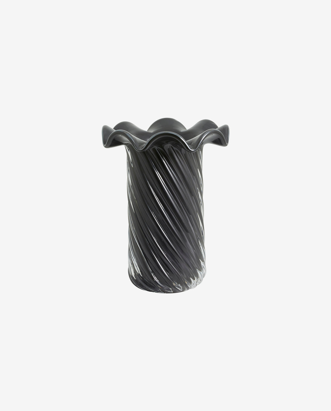 Koro Vase, Glass - Grå