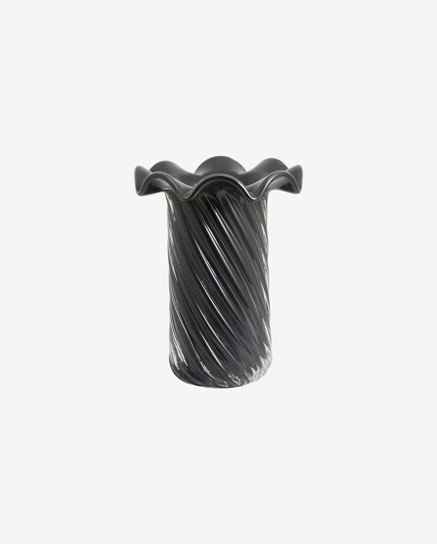 Koro Vase, Glass - Grå