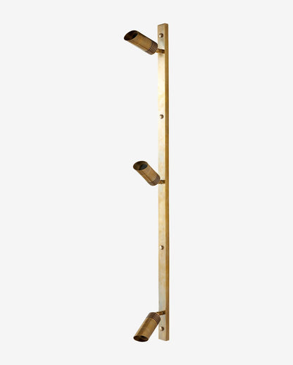 Bragi vägglampa, 3 fläckar - mässing