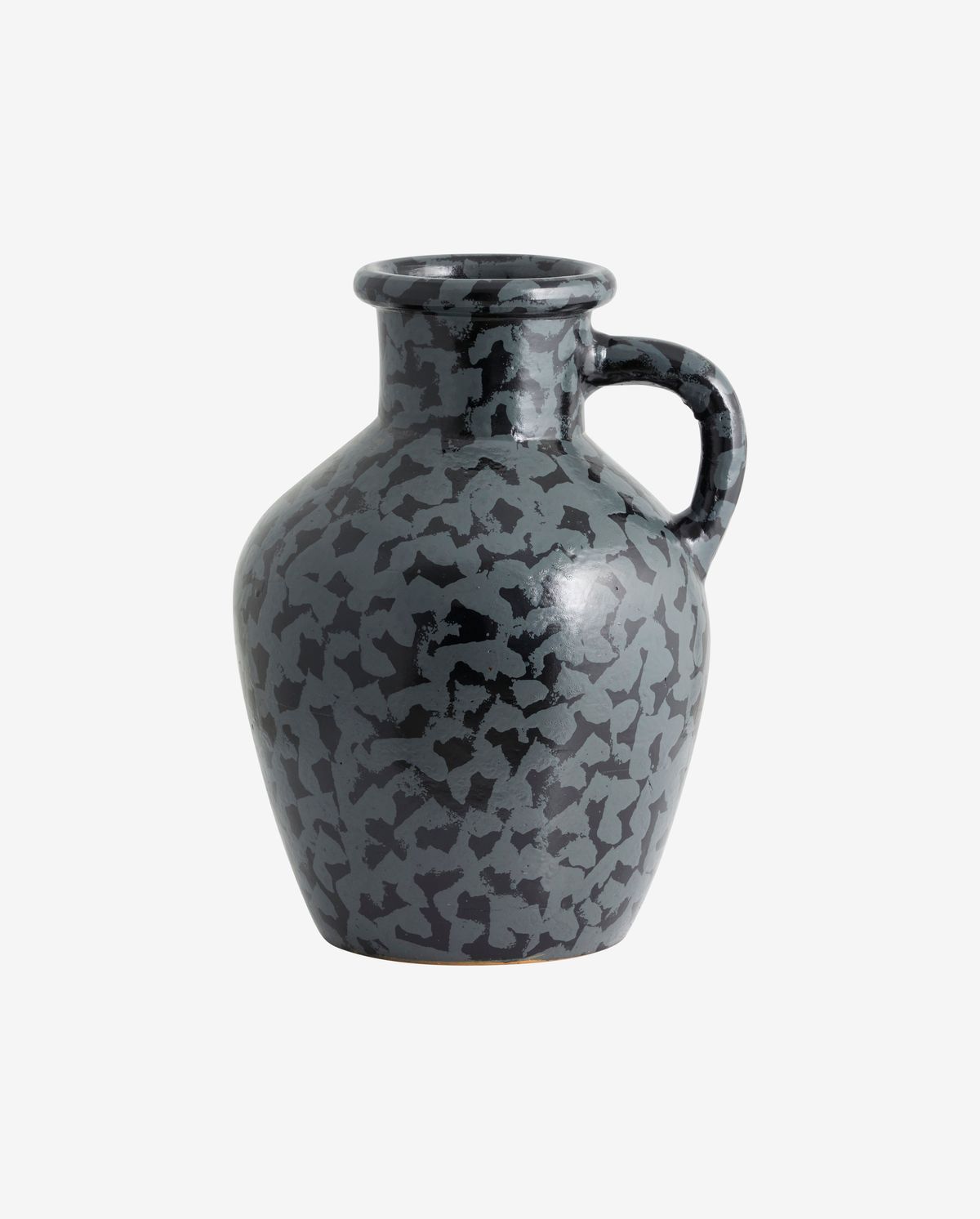 Batam Vase, glaserad - svart