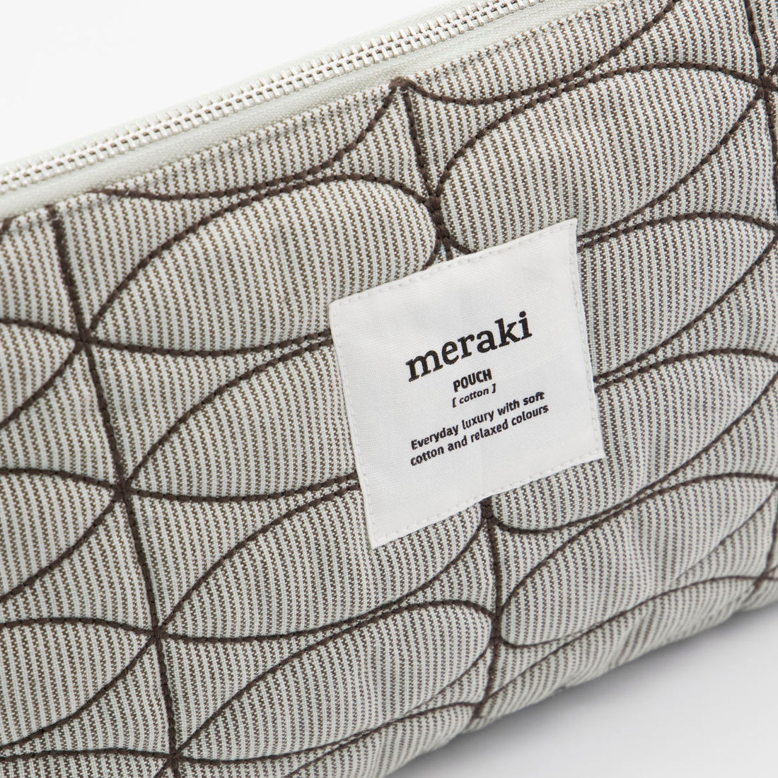 Meraki Makeup Purse, Mentha, Light Grey/Army Green