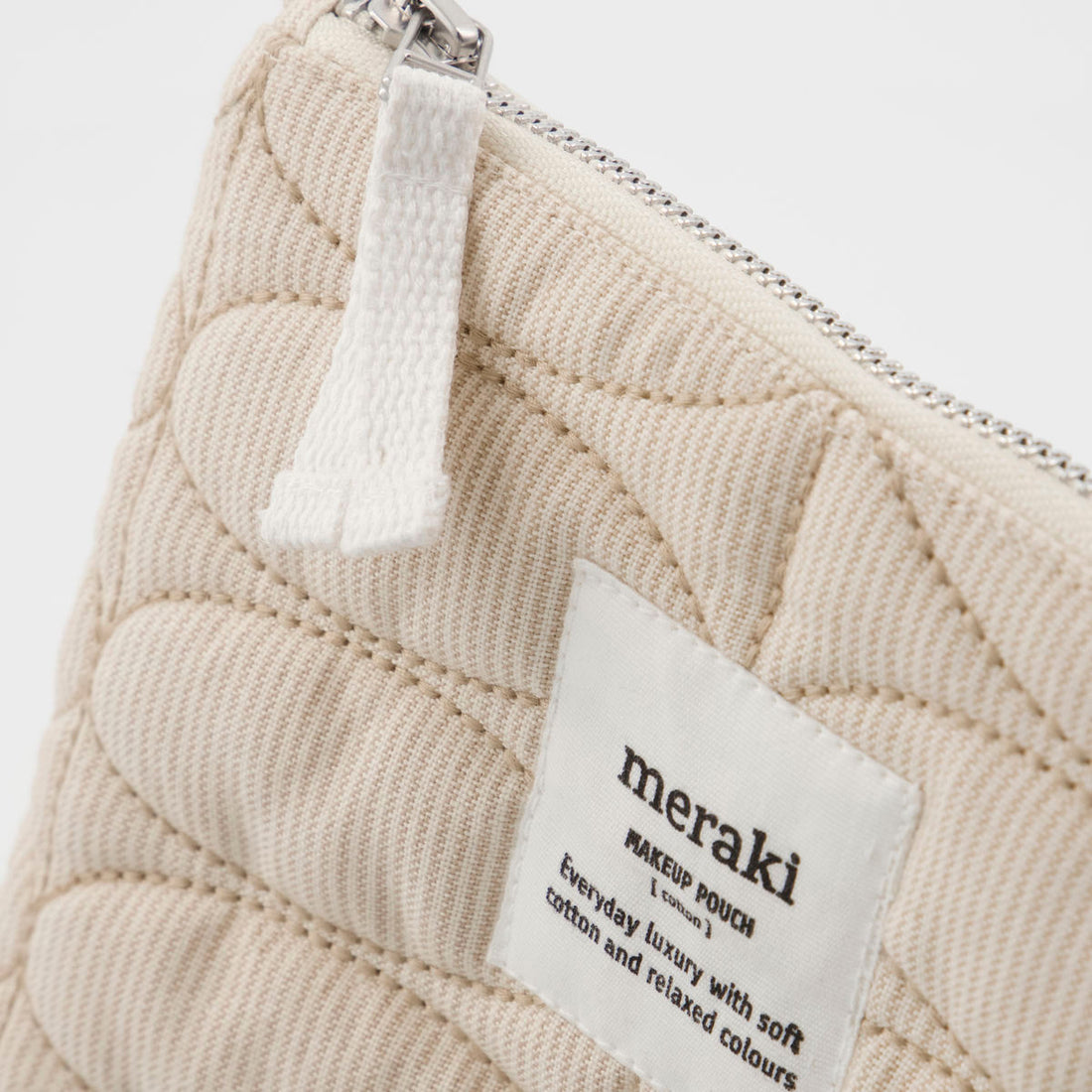 Meraki Makeup Purse, Mentha, Off White/Safari