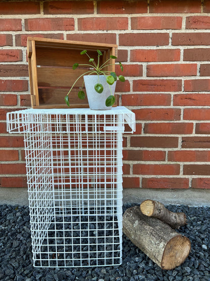 Kalager designtrådpall, vit