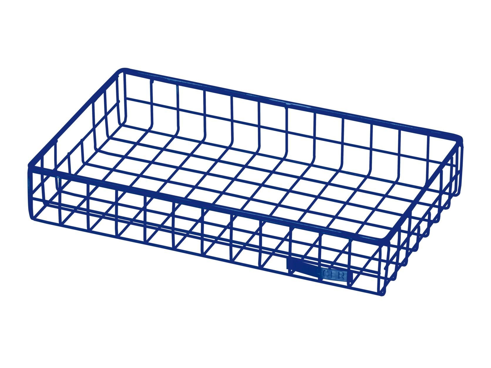 Kalager Design Wire Tray, Small, Marine Blue