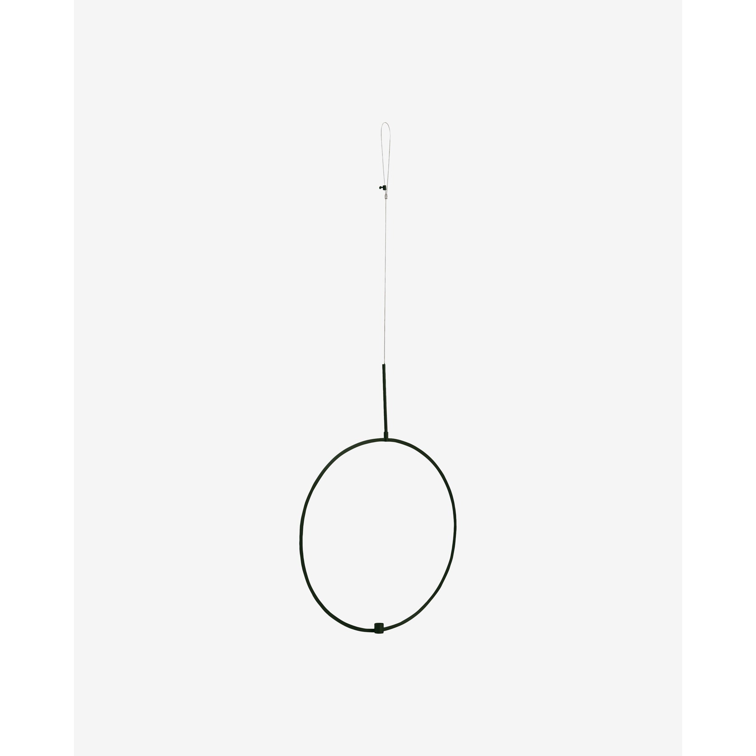 Cirkelljusstake för att hänga - Ø52 cm - svart