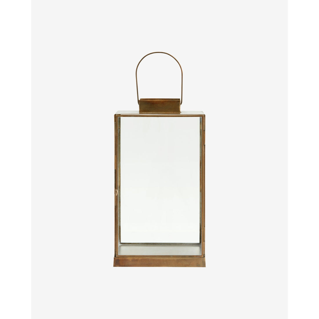 Antika lyktor i järn - H35 cm - guldfinish