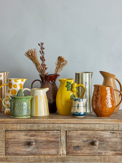 Creative Collection Allium Flødekande &amp; Sukkerskål, Blå, Stentøj - Creative Collection - DesignGaragen.dk