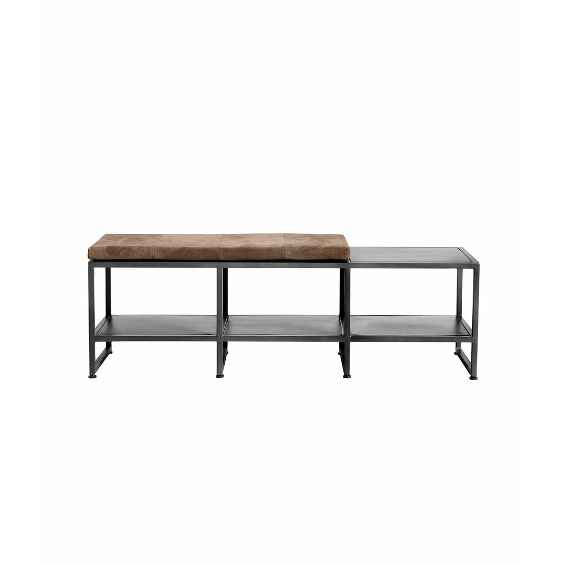 MUUBS - Bænk Bronx L - Sort (LGB) - Jern - B135xD40xH45 cm - Muubs - DesignGaragen.dk