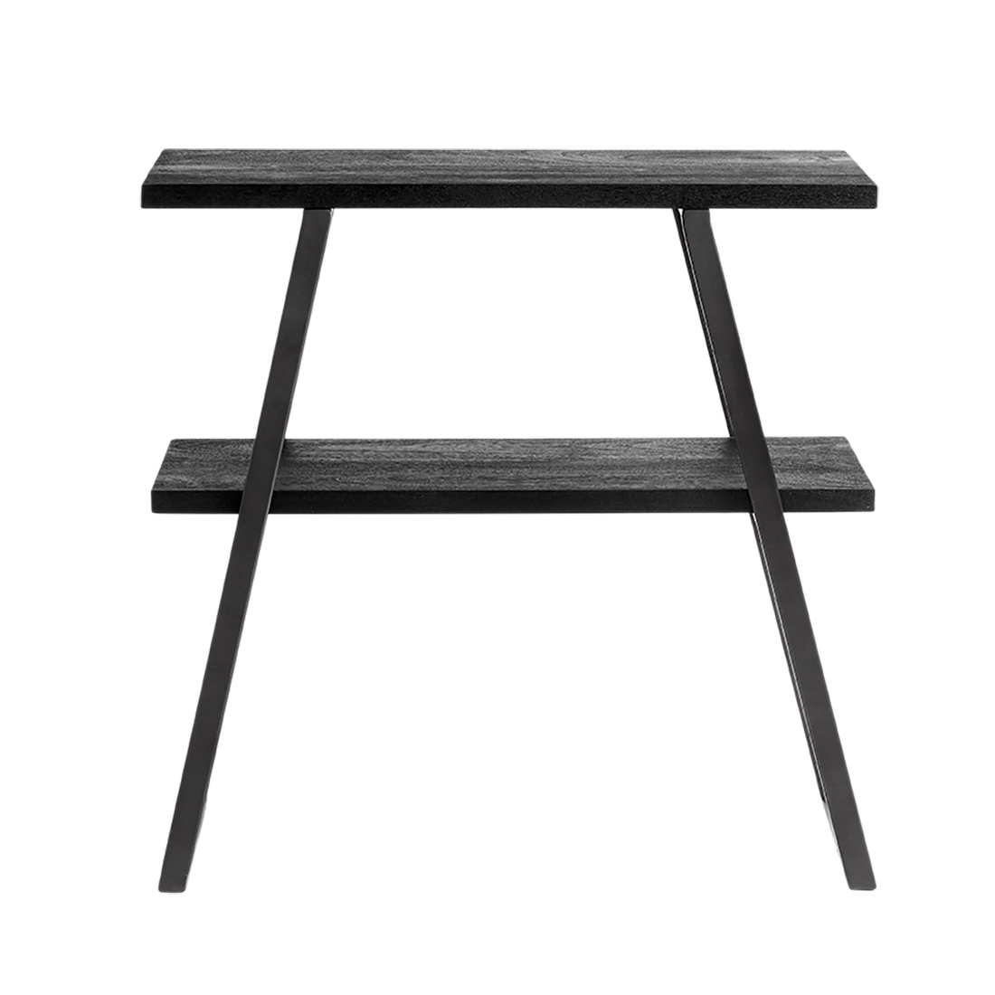 Muubs Konsolbord Quill S - Sort (LGB) - Jern/Mango træ - W: 75 H: 75 D: 30 cm - DesignGaragen.dk.