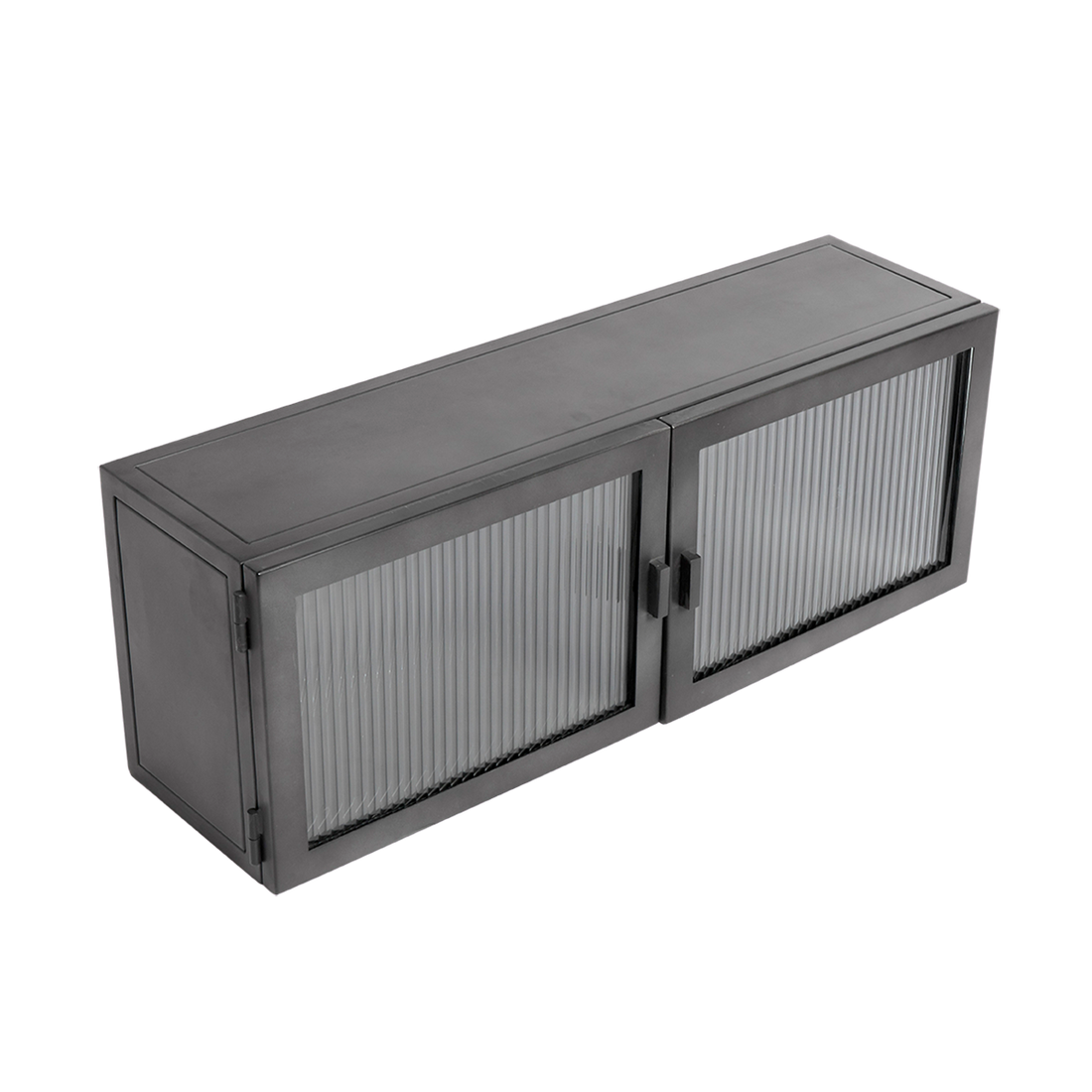 Vægskab Dallas - Sort (LGB) - Jern - W: 80 H: 29 D: 22,5 cm - Muubs - DesignGaragen.dk