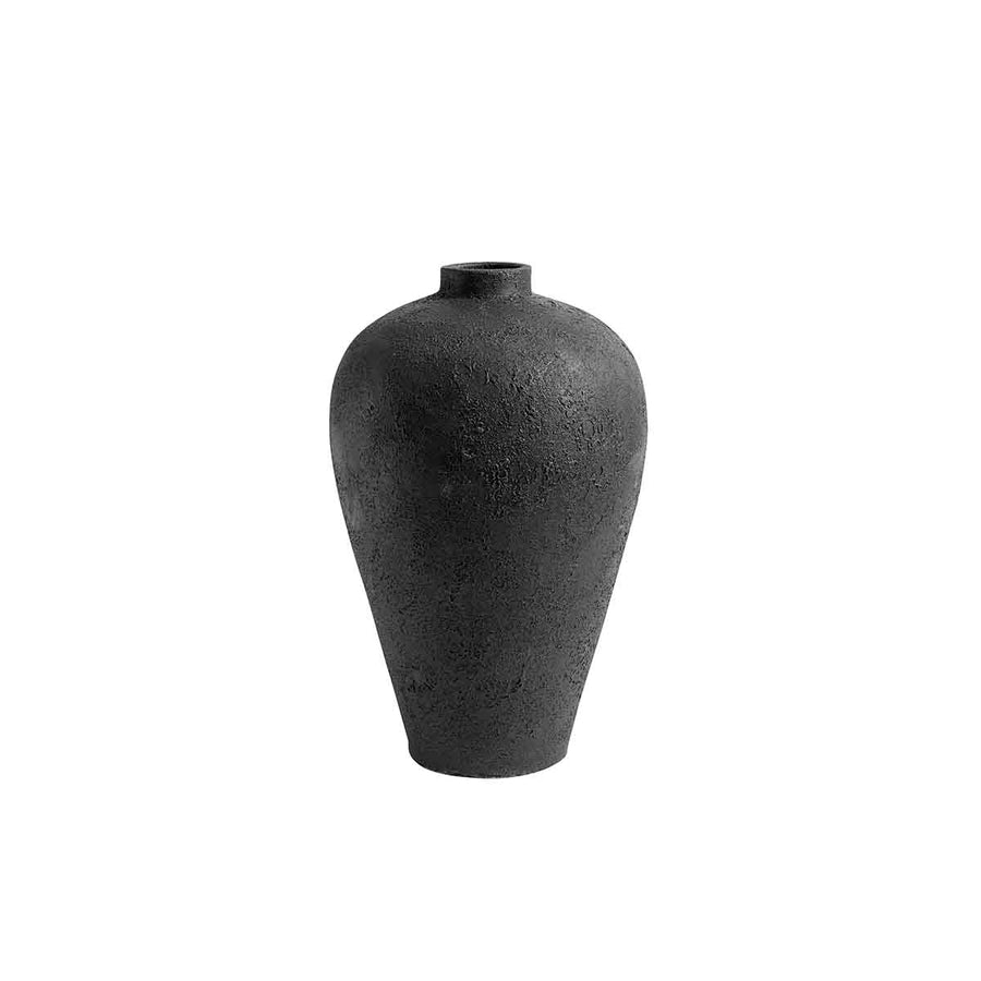 Muubs Krukke Luna Black 60 - Sort - Terracotta - H: 60 Ø: 35 cm - DesignGaragen.dk.