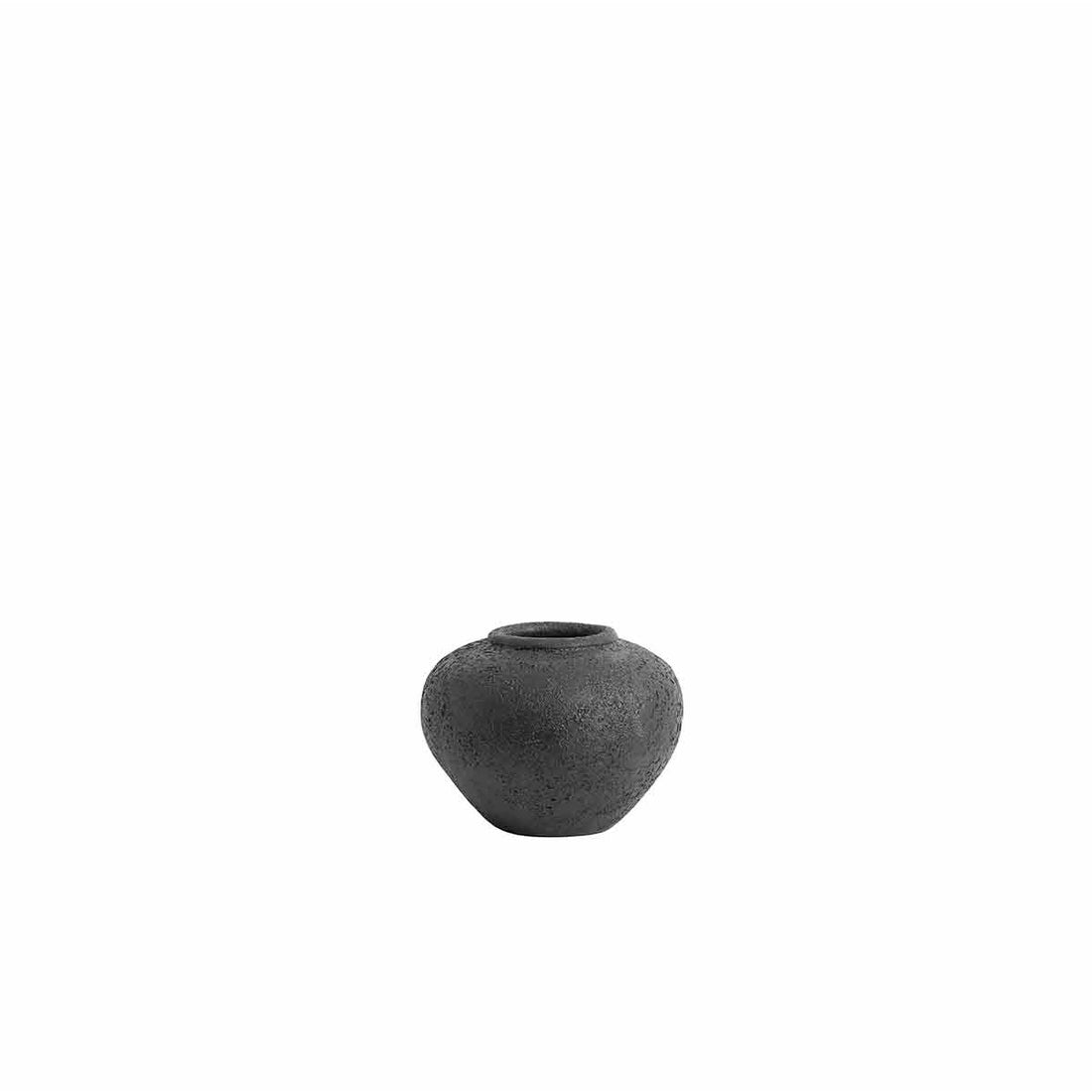 Krukke Luna Black 18 - Sort - Terracotta - H: 18 Ø: 25 cm - Muubs - DesignGaragen.dk
