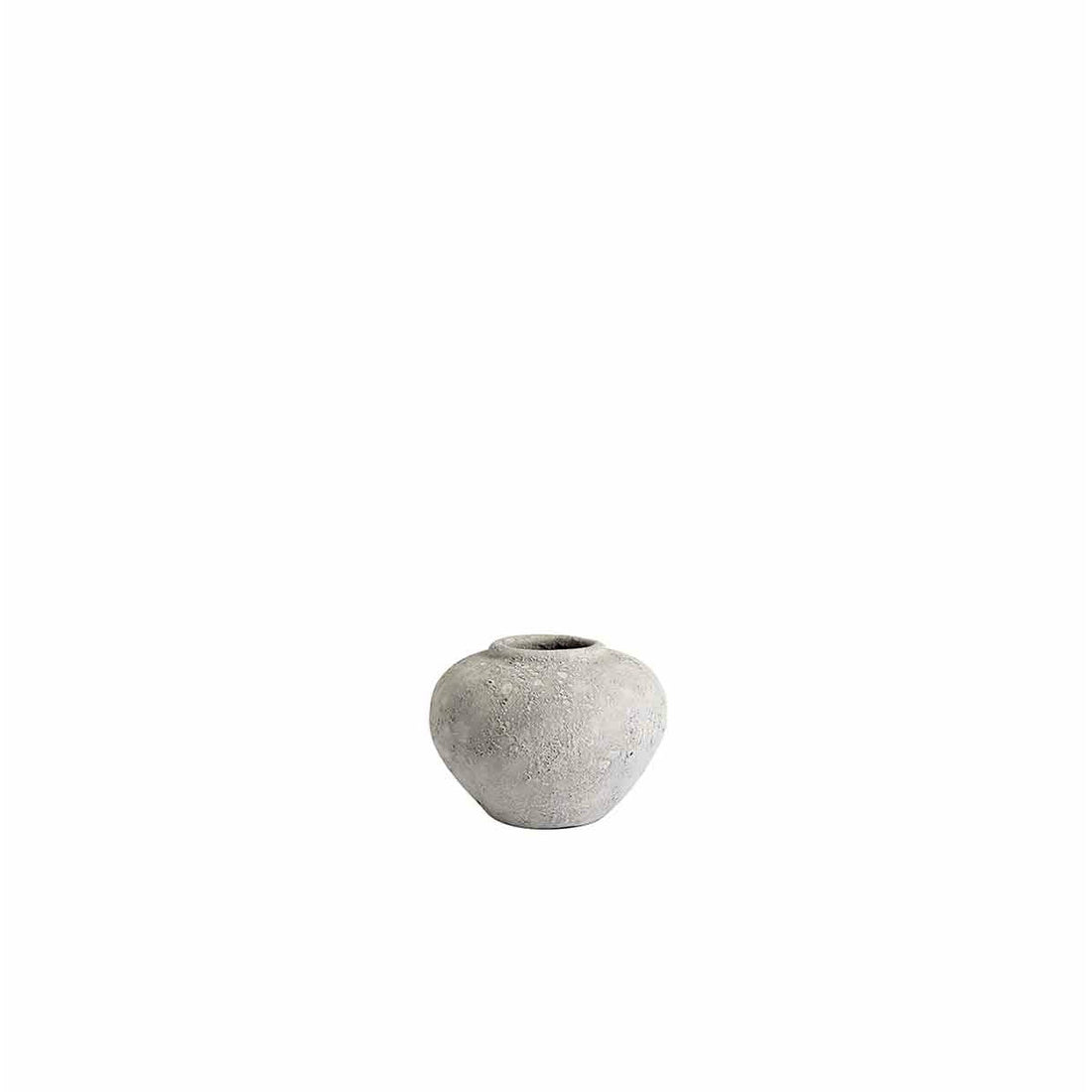 Krukke Luna Grey 18 - Grå - Terracotta - H: 18 Ø: 25 cm - Muubs - DesignGaragen.dk