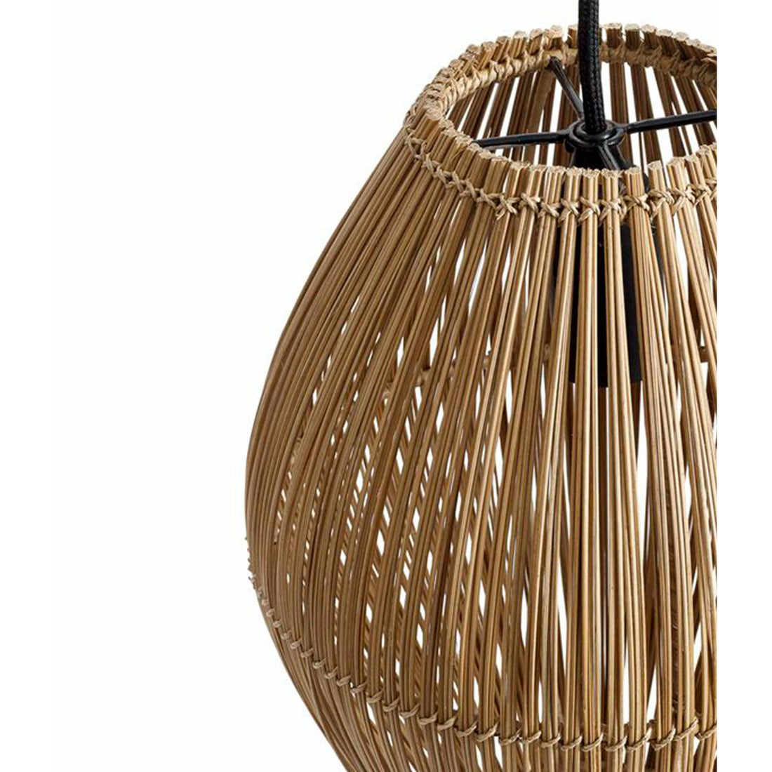 Muubs Lampe Fishtrap S - Natur - Bambus/metal - H: 29,5 Ø: 23 cm - DesignGaragen.dk.
