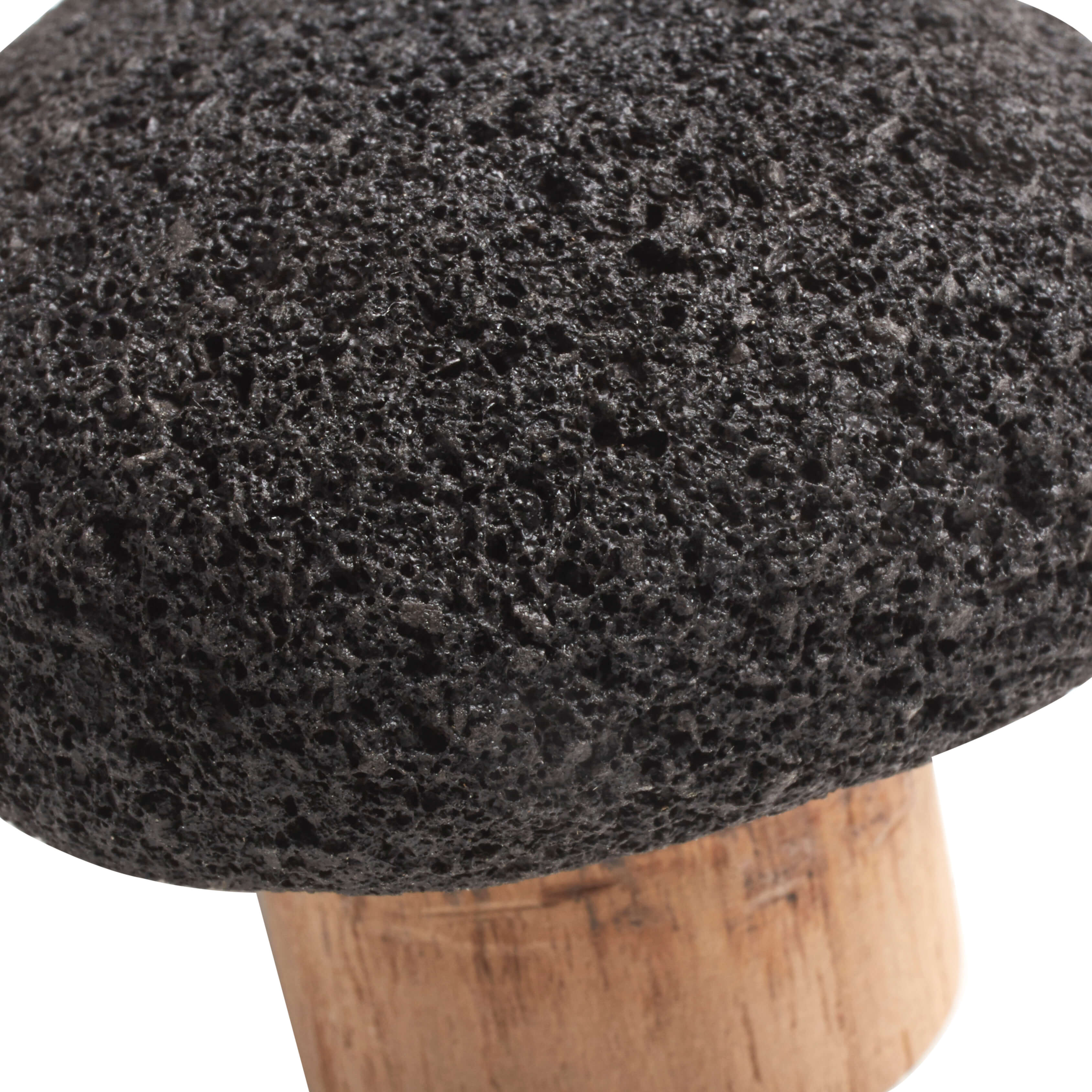 Muubs Knage Crust S - Mat sort - Lava sten - W: 6 H: 6 D: 6 cm - DesignGaragen.dk.