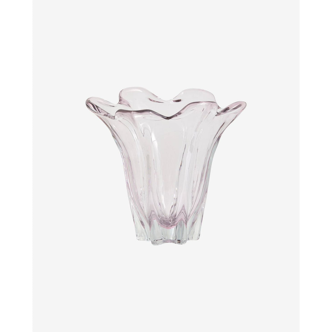 Masta glasvas - H22 cm - ljusrosa