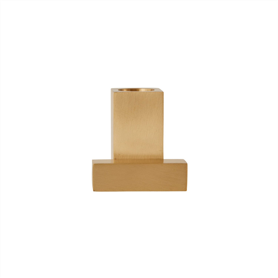 Oyoy Living Square Cial Back - Massive Breaking - Borsted Brass