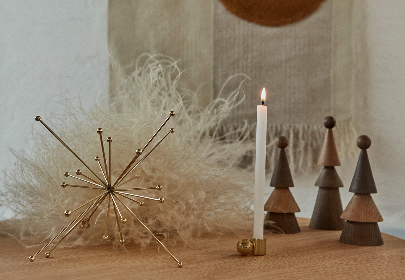 Oyoy Living Palloa Candlestick - liten - mässing