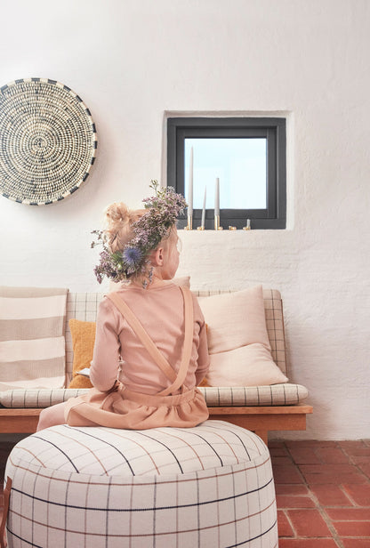 Oyoy Living Terned Puf - Large - Roal varför