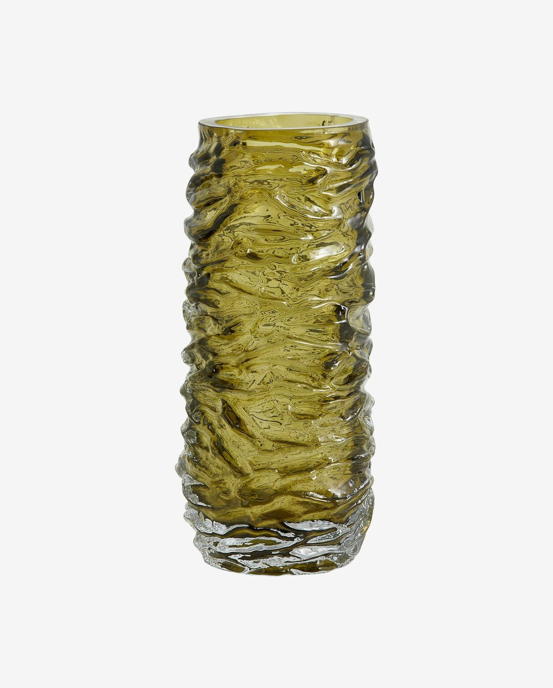 Maio Glass Vase - H28 cm - Grönt