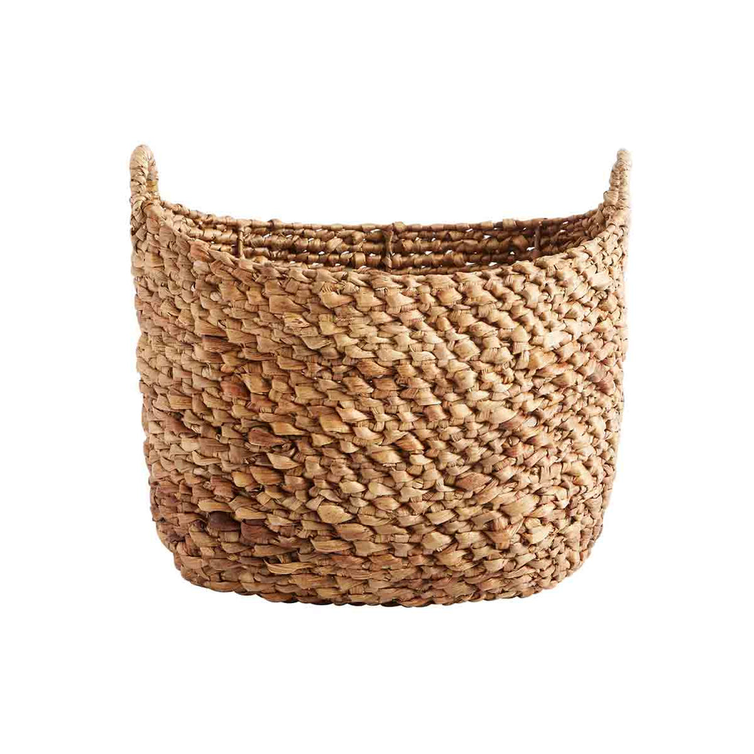MUUBS - Kurv Basha - Natur - Vandhyacint - W: 45 H: 40 D: 35 Ø: 42 cm - Muubs - DesignGaragen.dk