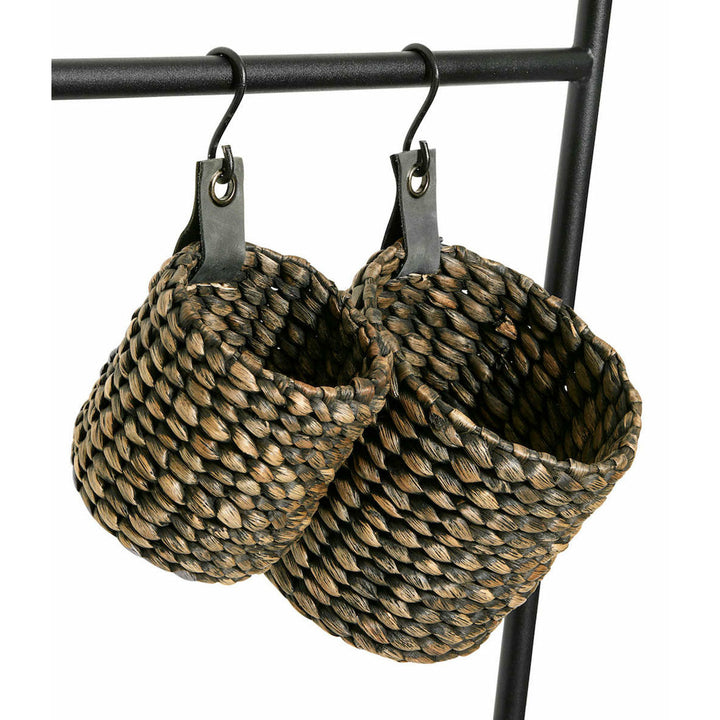 Muubs Kurv Mini S/2 S + XS - Sort - Vandhyacint - H: 15 Ø: 14 cm - DesignGaragen.dk.