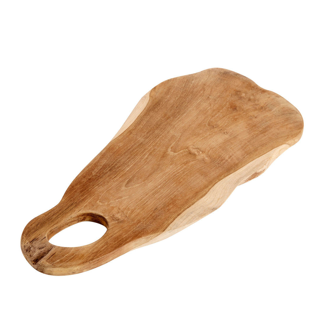 Skærebræt Louie M - naturlig, unfinished - Teak rod - W: 20 H: 1,5 L: 42 cm - Muubs - DesignGaragen.dk
