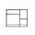 Muubs Konsol bord Hitch - Antique brass/black - Iron frame w/ alu top - W: 30 H: 90 L: 110 cm - DesignGaragen.dk.