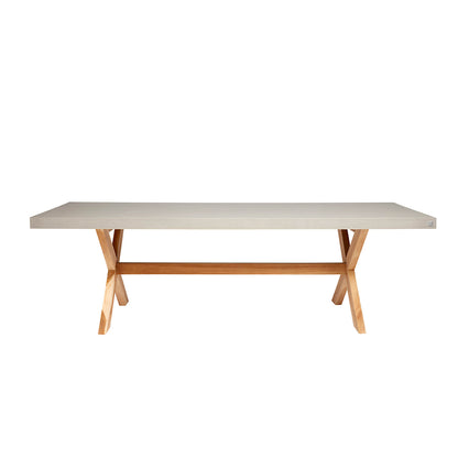 Muubs Spisebord North 200 - Grey - Rockstone - W: 100 H: 74 L: 200 cm - DesignGaragen.dk.